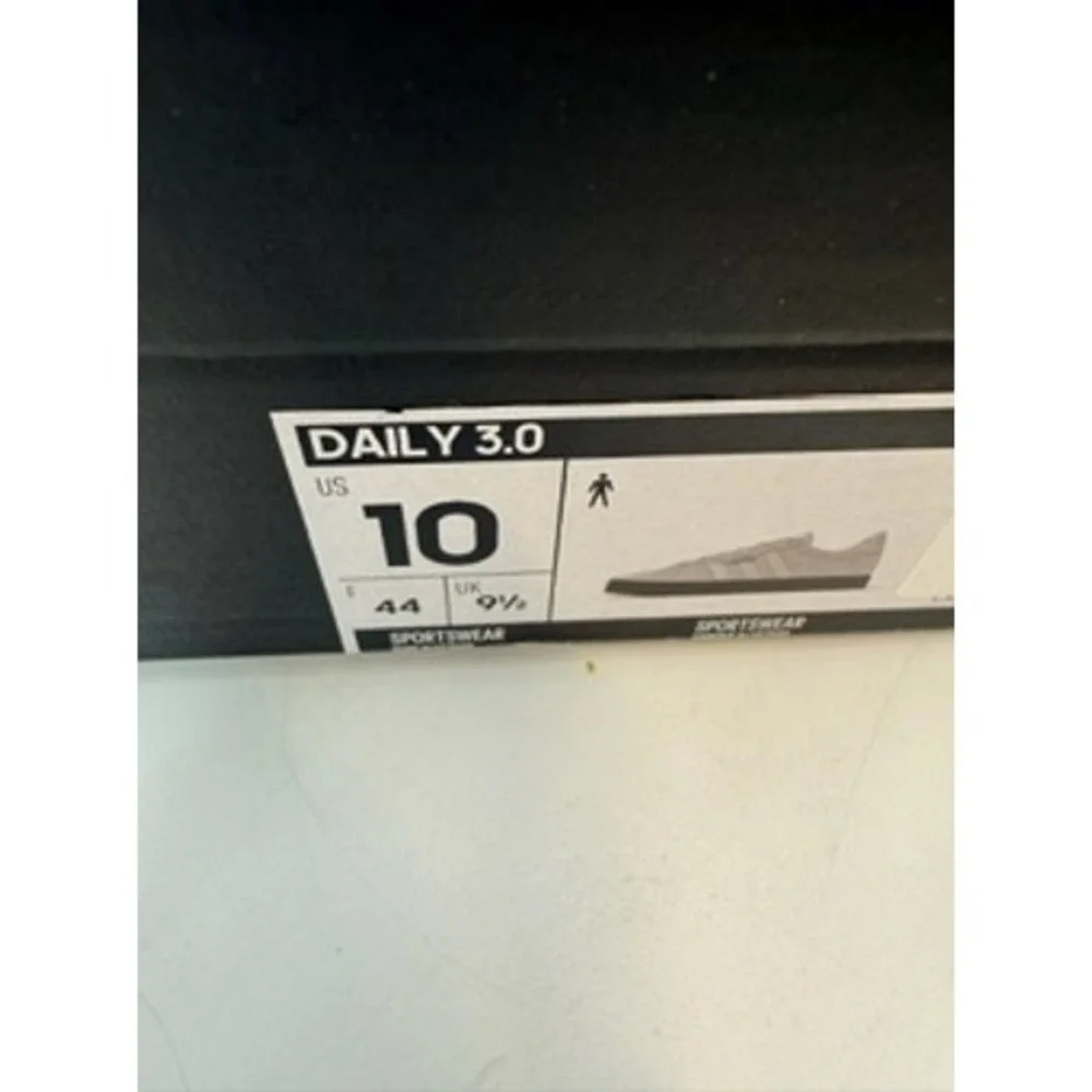 Adidas Daily 3.0 Mens Sneakers‎ Beige Grey Lime Green Canvas Skate Shoes 10